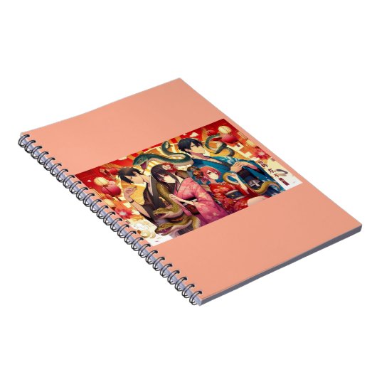 A Past Lunar Celebration featuring serpents ノートブック (右側)