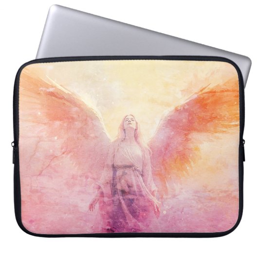 A Pastel Angel on a 15" Electronics Bag ラップトップスリーブ (正面)