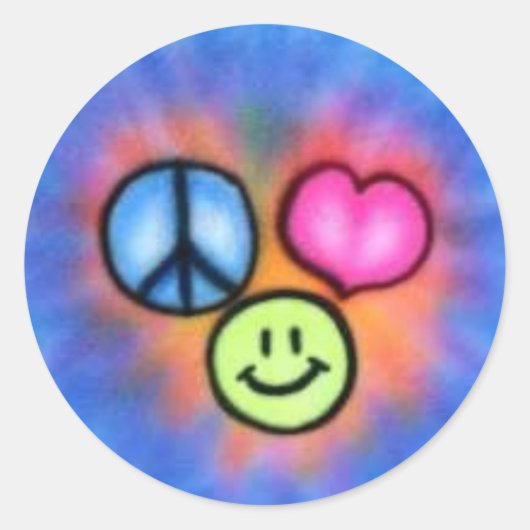 a-peace_love_happiness ラウンドシール (正面)