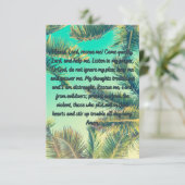 A Peace & Strength祈りの言葉フラットグリーティングカード カード (スタンド正面)