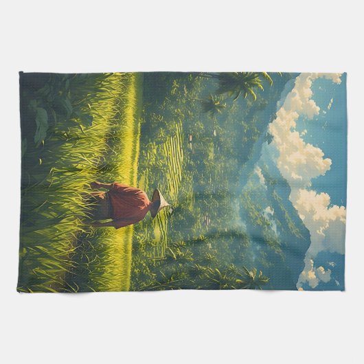 A Peaceful Harvest キッチンタオル (横)