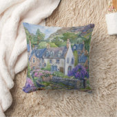 A Peaceful Scottish Village クッション (ブランケット)