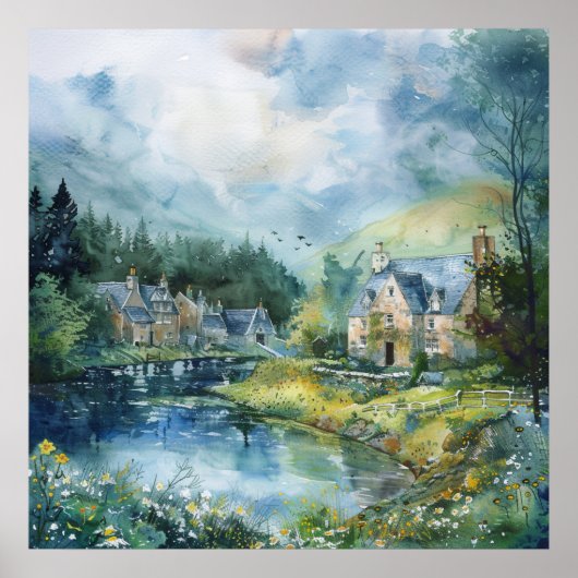 A Peaceful Scottish Village ポスター (正面)