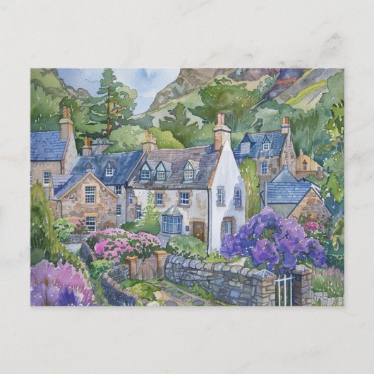 A Peaceful Scottish Village ポストカード (正面)