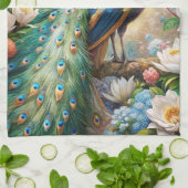 A Peacock キッチンタオル (折り畳み)