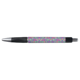 A pen with a multicolored geometric pattern  ボールペン