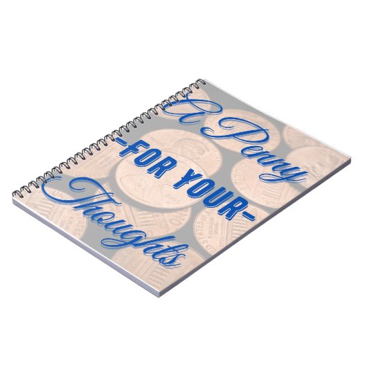 A Penny for your Thoughts Notebook/Journal ノートブック (左側)
