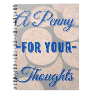 A Penny for your Thoughts Notebook/Journal ノートブック