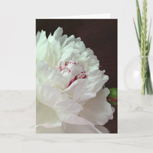 A Peony for Your Thoughts Blank Note Card ノートカード (正面)