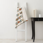 A Perch of Birdsヴィンテージフィンチイラストレーション, 1880 シェルパブランケット (インサイチュ)