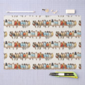 A Perch of Birdsヴィンテージフィンチイラストレーション, 1880 薄葉紙 (クラフト)