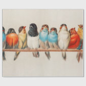A Perch of Birds, 1880 by Hector Giacomelli ラッピングペーパー (フラット)