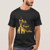 A perfect pair and cute giraffe animal   nature tシャツ (正面)