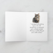 A Persian Cat Personality Birthday Fun Animal カード (内部)