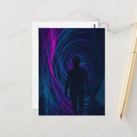  A person finds themselves lost in the algorithm ポストカード (正面/裏面インサイチュ)