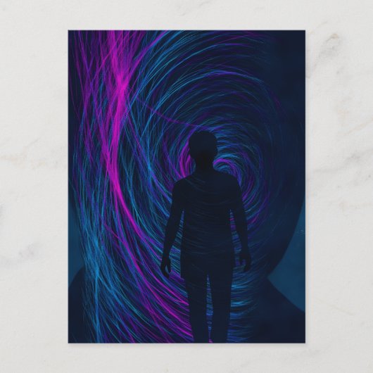  A person finds themselves lost in the algorithm ポストカード (正面)