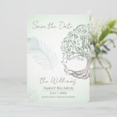 A personalized Family Tree Reunion Invitation 招待状 (スタンド正面)