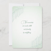 A personalized Family Tree Reunion Invitation 招待状 (裏面)