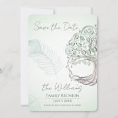 A personalized Family Tree Reunion Invitation 招待状 (正面)