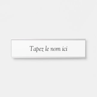 A personnaliser サインプレート