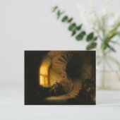 A Philosopher in Meditation by Rembrandt Postcard ポストカード (スタンド正面)