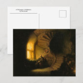 A Philosopher in Meditation by Rembrandt Postcard ポストカード (正面/裏面)