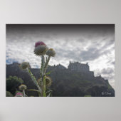 A photo poster print of Edinburgh Castle. ポスター (正面)