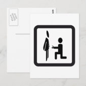 A pictogramme demande en mariage - Proposal of mar ポストカード (正面/裏面)