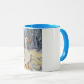 a picturesque goose in winter マグカップ (正面右)