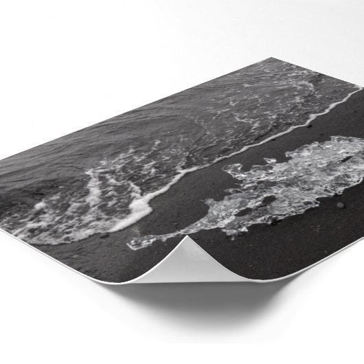 A piece of Ice in the Diamond beach ポスター (角)