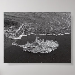 A piece of Ice in the Diamond beach ポスター