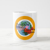 A Piece of Myハートは中国・ジャンボマグカップにある ジャンボコーヒーマグカップ (正面)