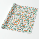 A piece of wrapping paper with a floral pattern ラッピングペーパー (アンロールド)