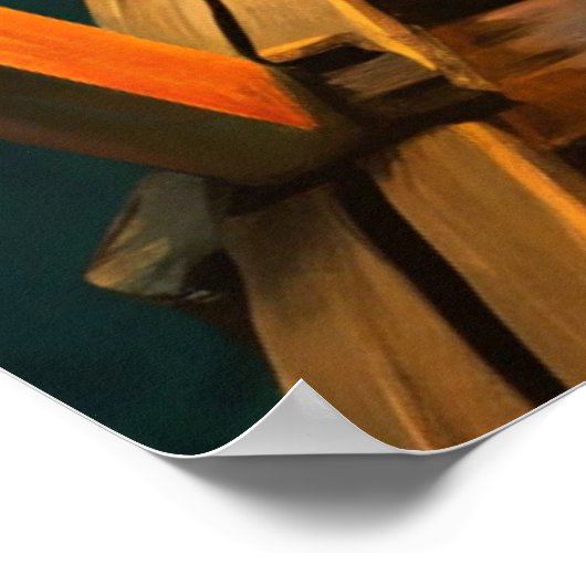 A Pier with Boats ポスター (角)