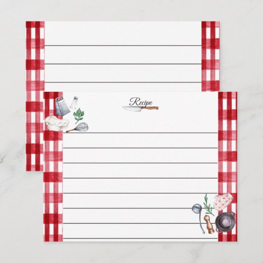 A Pinch of Love, A Dash of Home Recipe Card (正面/裏面)