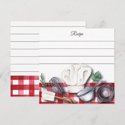 A Pinch of Love, A Dash of Home Square Recipe Card (正面/裏面)