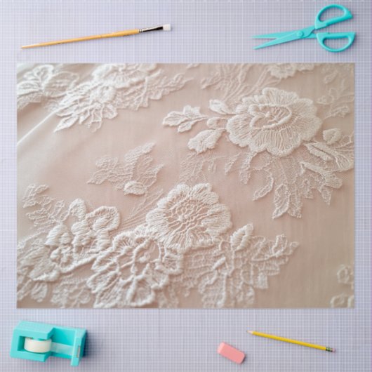 A Pink Lace Series Design #3 薄葉紙 (クラフト)