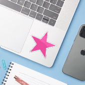 A Pink Star Of Feminism  シール (ノートパソコンとiPhone)