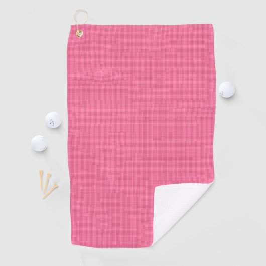 A pink towel with a subtle grid pattern ゴルフタオル (インサイチュ)