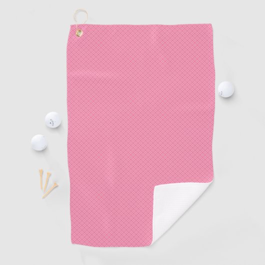 A pink towel with a textured pattern  ゴルフタオル (インサイチュ)