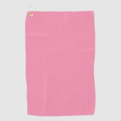 A pink towel with a textured pattern  ゴルフタオル (正面)