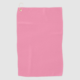 A pink towel with a textured pattern  ゴルフタオル
