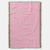 A pink woven blanket with a subtle pattern  スローブランケット (正面縦)
