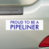 A、PIPELINERがあること誇りを持った バンパーステッカー (車上)