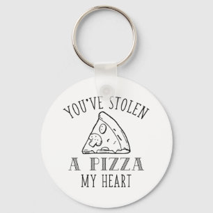 A Pizza Myハート キーホルダー