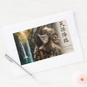 a place where the gods desccend to the earth 長方形シール (封筒)