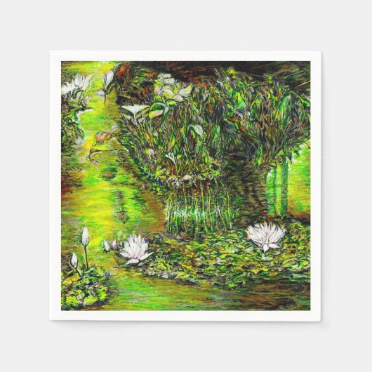 A Pond with Unpure Thoughts スタンダードカクテルナプキン (正面)