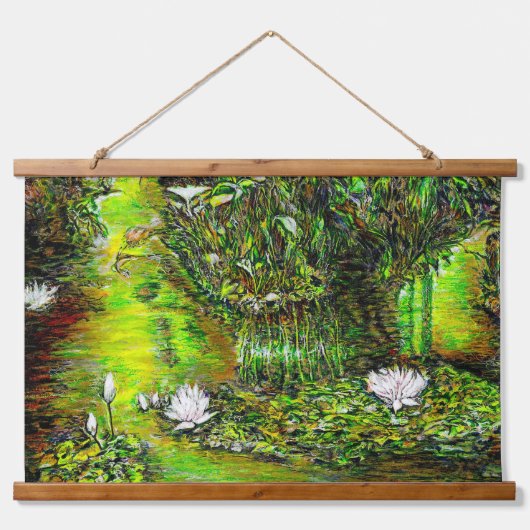 A Pond with Unpure Thoughts 吊り下げ型タペストリー (正面)