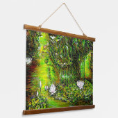 A Pond with Unpure Thoughts 吊り下げ型タペストリー (傾斜あり)