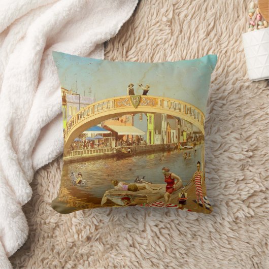 A Ponte dos Carcavelos de Aveiro (Portugal) COJIN クッション (ブランケット)